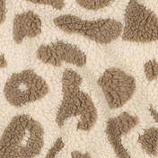 Teddyfleece med store blomsterprint i flere farver